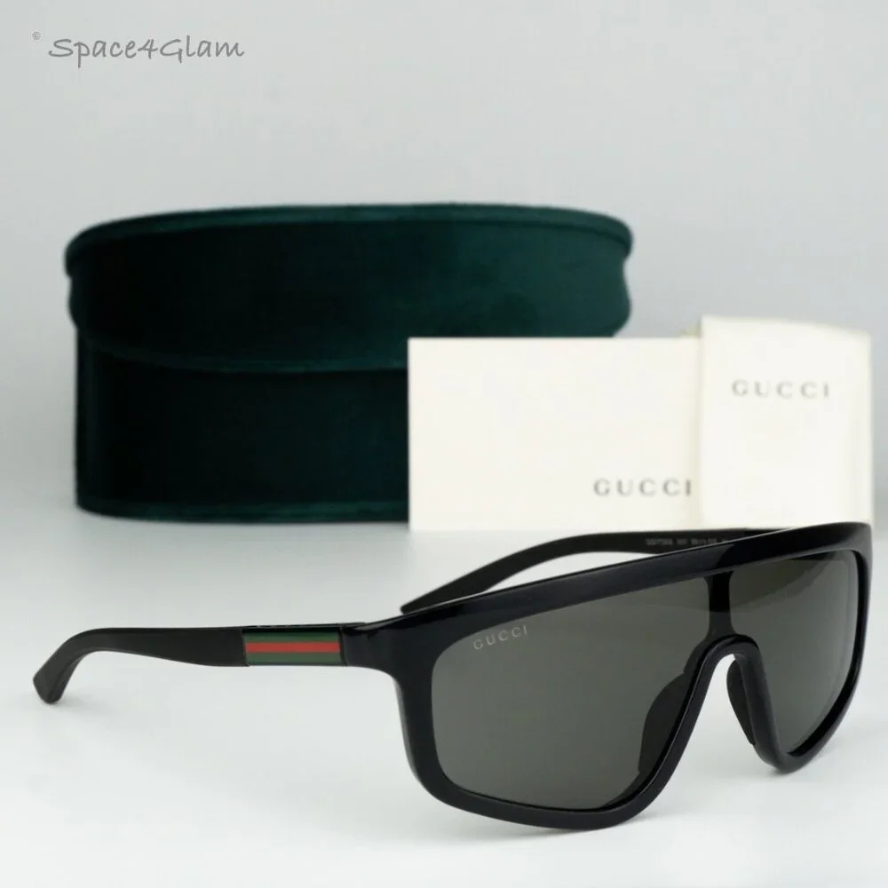 BRAND NEW Gucci GG1736S 001 Black Grey Unisex Sunglasses GG 1736S